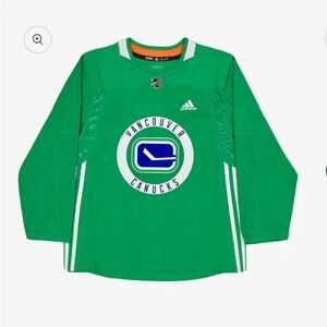 Adidas Authentic Vancouver Canucks Praxtice Jersey- size 50